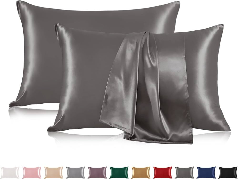 THXSILK Set of 2 Silk Pillow Cases, 100% Mulberry Silk Pillowcases for Hair and Skin, 22 Momme Mu... | Amazon (US)