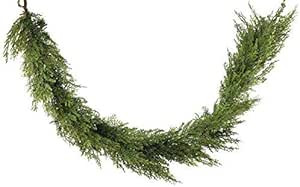 Vita Domi 72" L Artificial Cedar Garland Life Like Poly Two Tone Green Decorative Garland (VTD-AB... | Amazon (US)