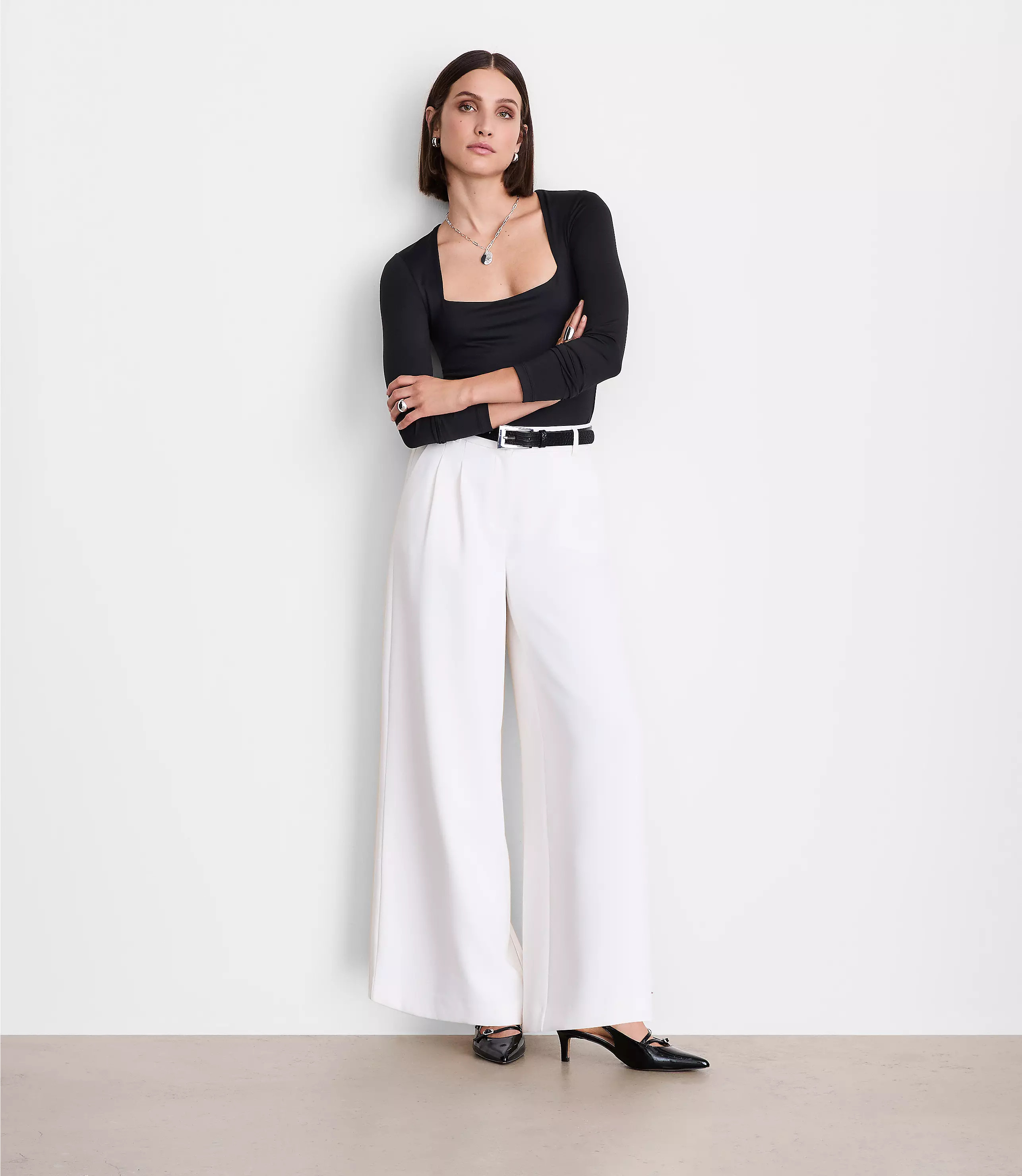 LOFT Versa 360 Knit Square Neck Top | LOFT