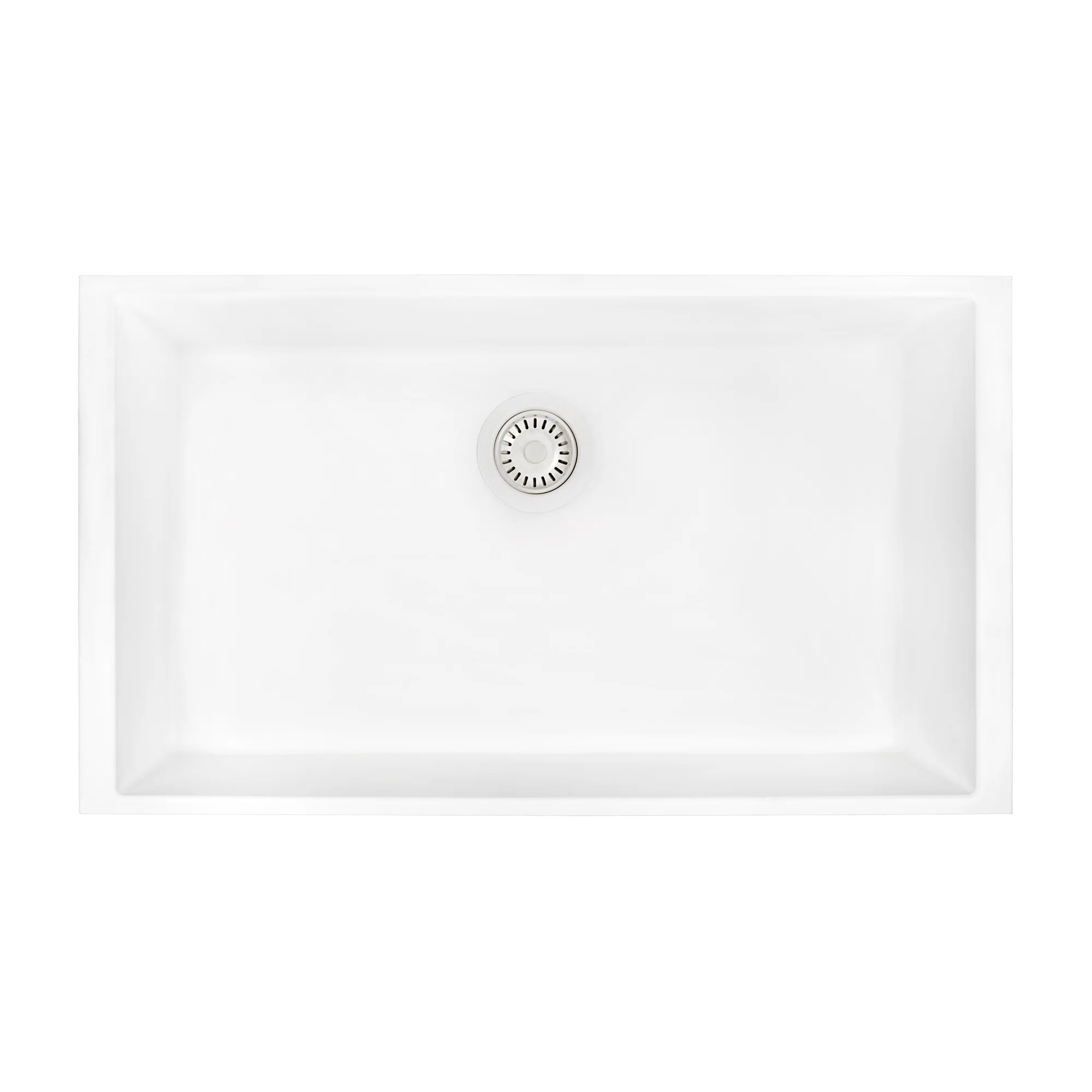 RVG2080WH Ruvati 33 x 19 inch Granite Composite Undermount Single Bowl Kitchen Sink | Wayfair Professional