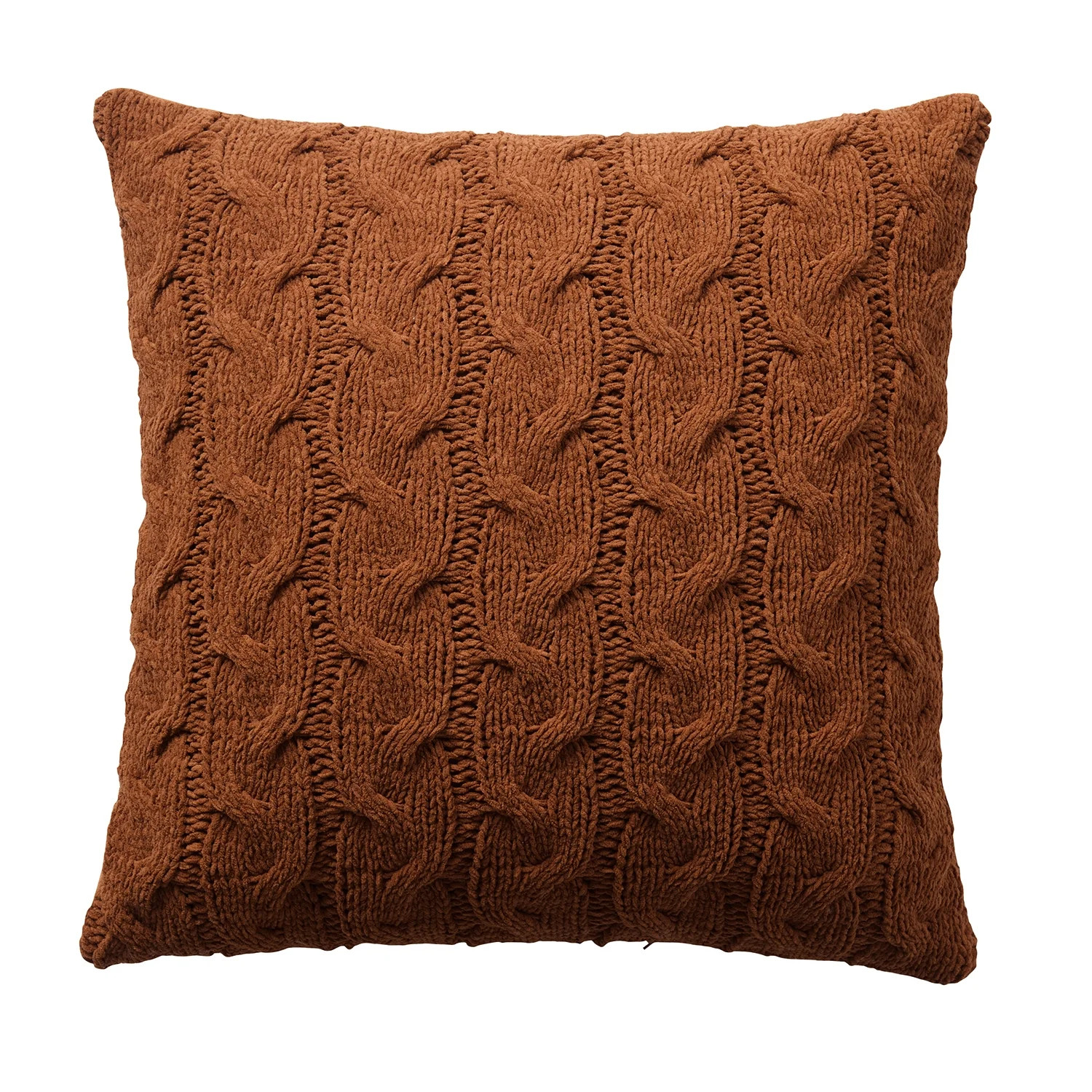 My Texas House 20" x 20" Monte Ginger Cable Knit Decorative Pillow | Walmart (US)