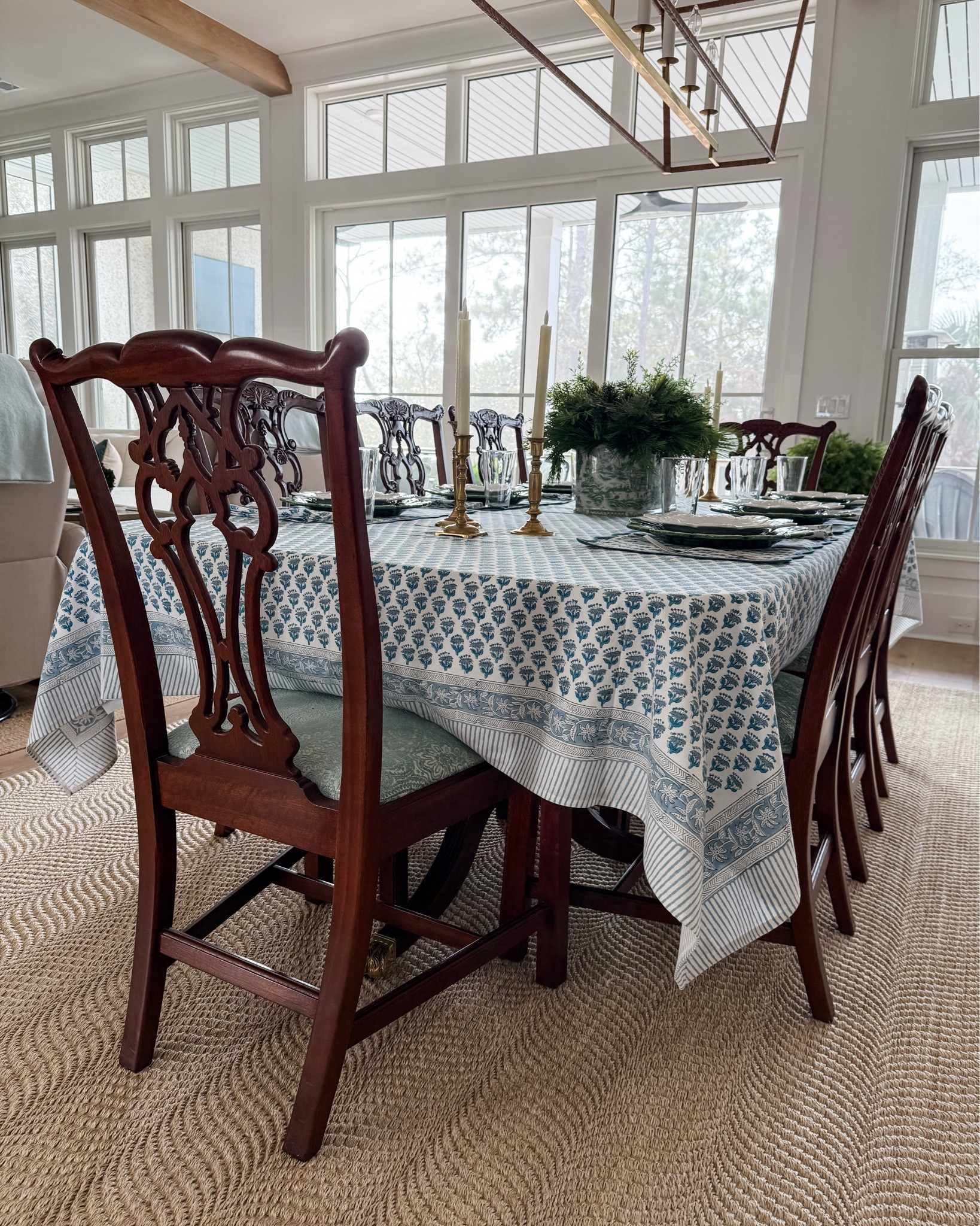 I don’t clear everything away after Christmas. I just edit. Color goes first. Texture stays. This is how our table settles into winter.

#LTKFindsUnder100 #LTKSeasonal #LTKHome