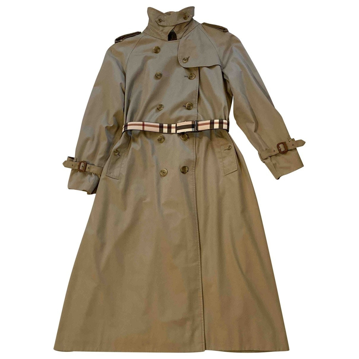 Burberry Beige Polyester Trench coats | Vestiaire Collective (Global)