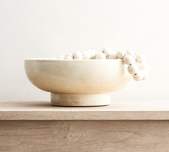 Wooden Bead Garland - White | Pottery Barn (US)