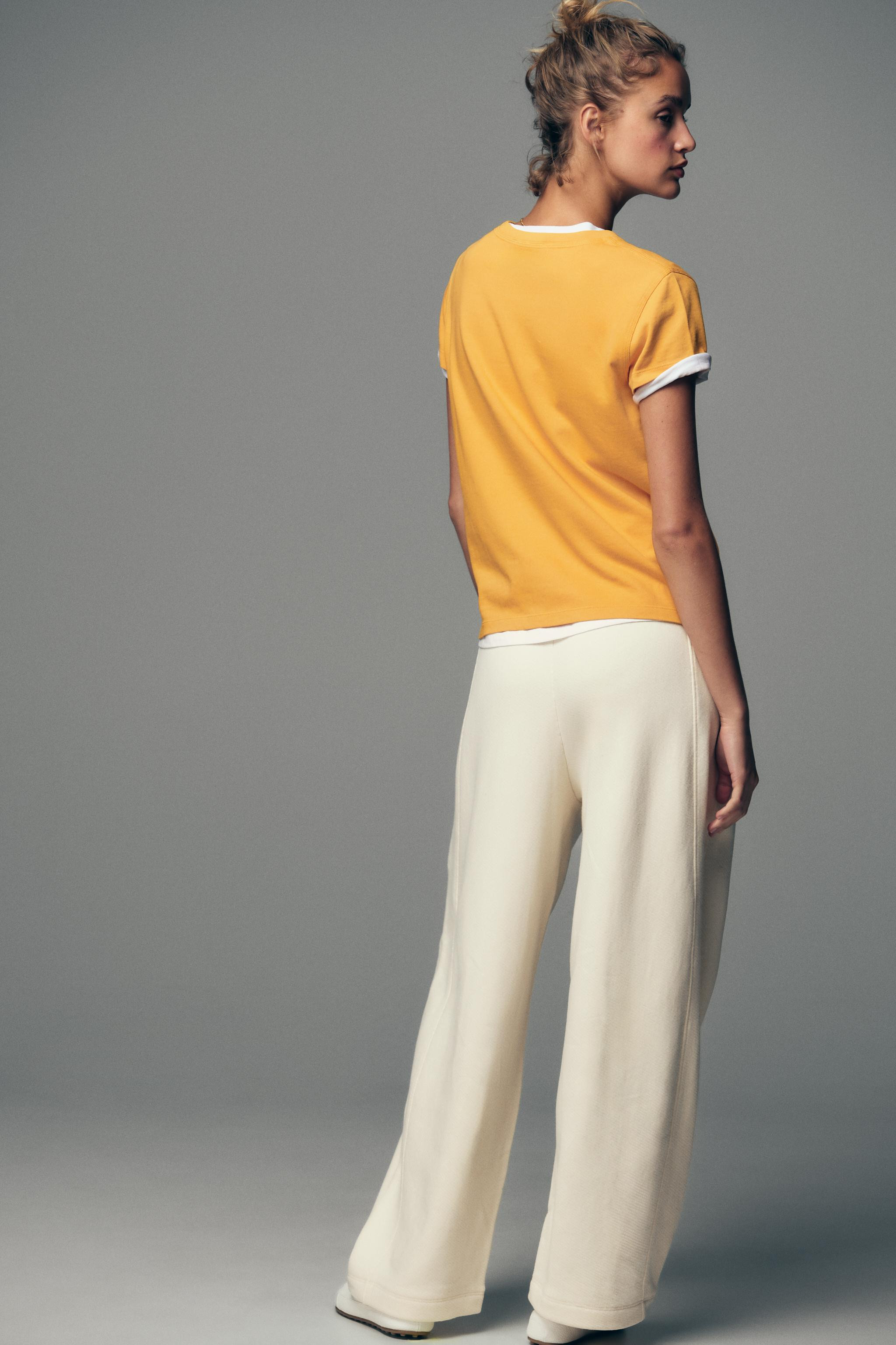 RUSTIC WIDE-LEG TROUSERS | Zara UK