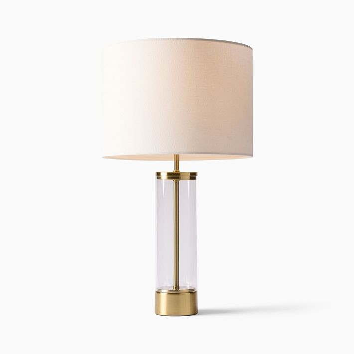 Acrylic Column USB Table Lamp (25") | West Elm (US)