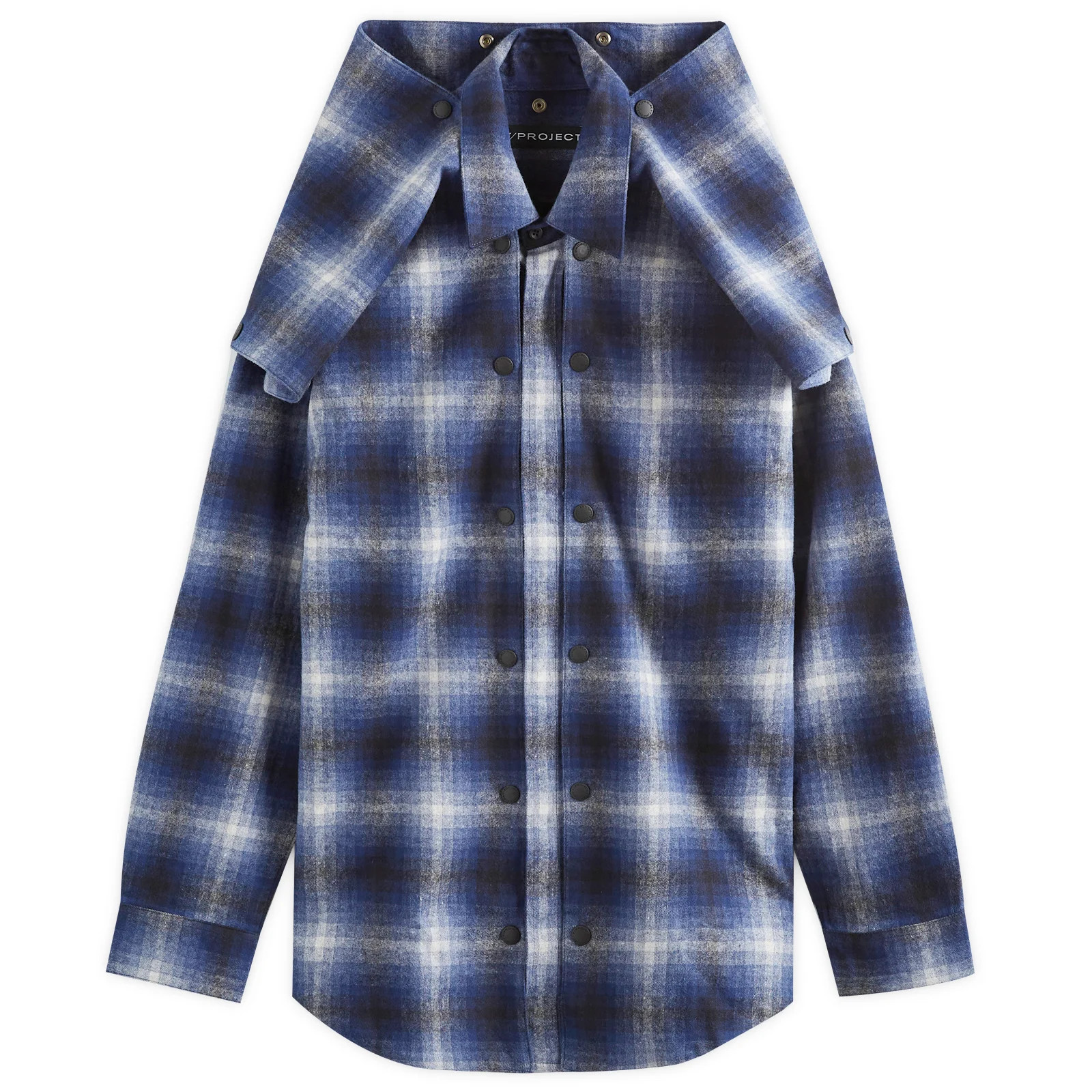 Y/Project Snap Off Panel Hood Overshirt | END. Clothing