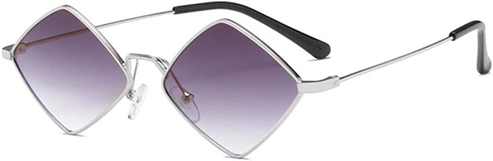 Diamond Shape SunGlasses for Men/Women Metal Quadrilateral Frame Shades Film Sun glasses UV Prote... | Amazon (US)