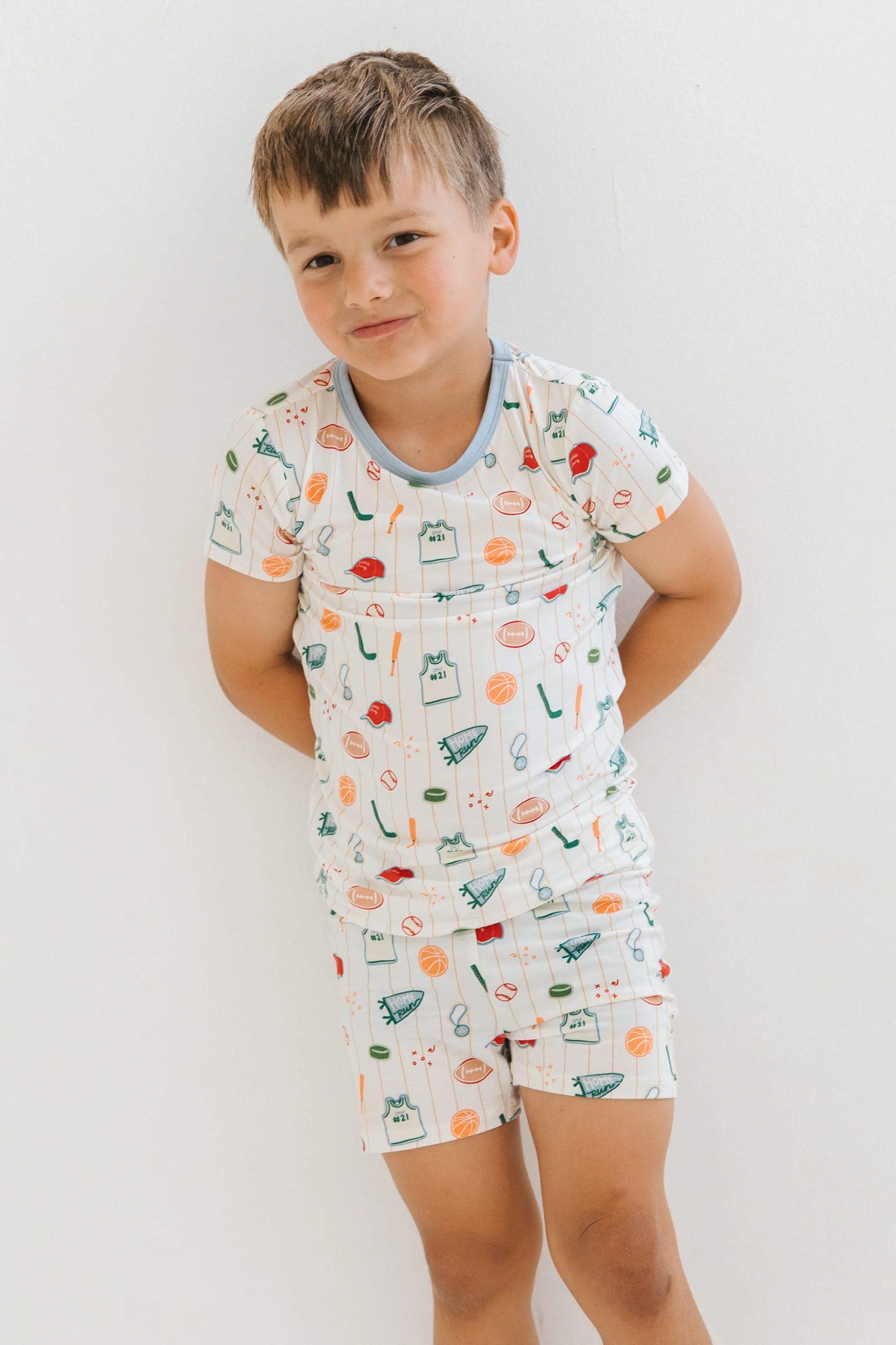 Multi Sport Two Piece Short Set | Matching Family Pajamas | In My Jammers | In My Jammers