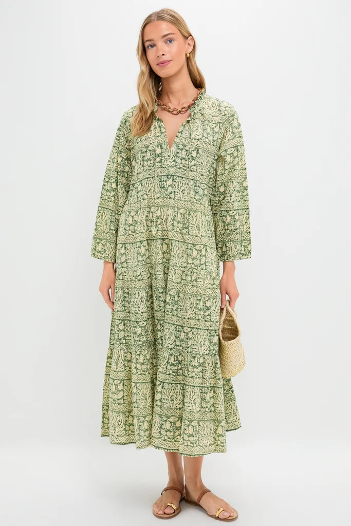 Calypso Reef Long Sleeve Salty Paloma Caftan | Tuckernuck (US)