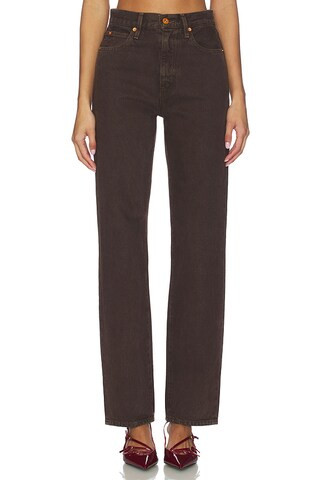 SLVRLAKE x REVOLVE London Straight Jeans in Northern Cedar from Revolve.com | Revolve Clothing (Global)