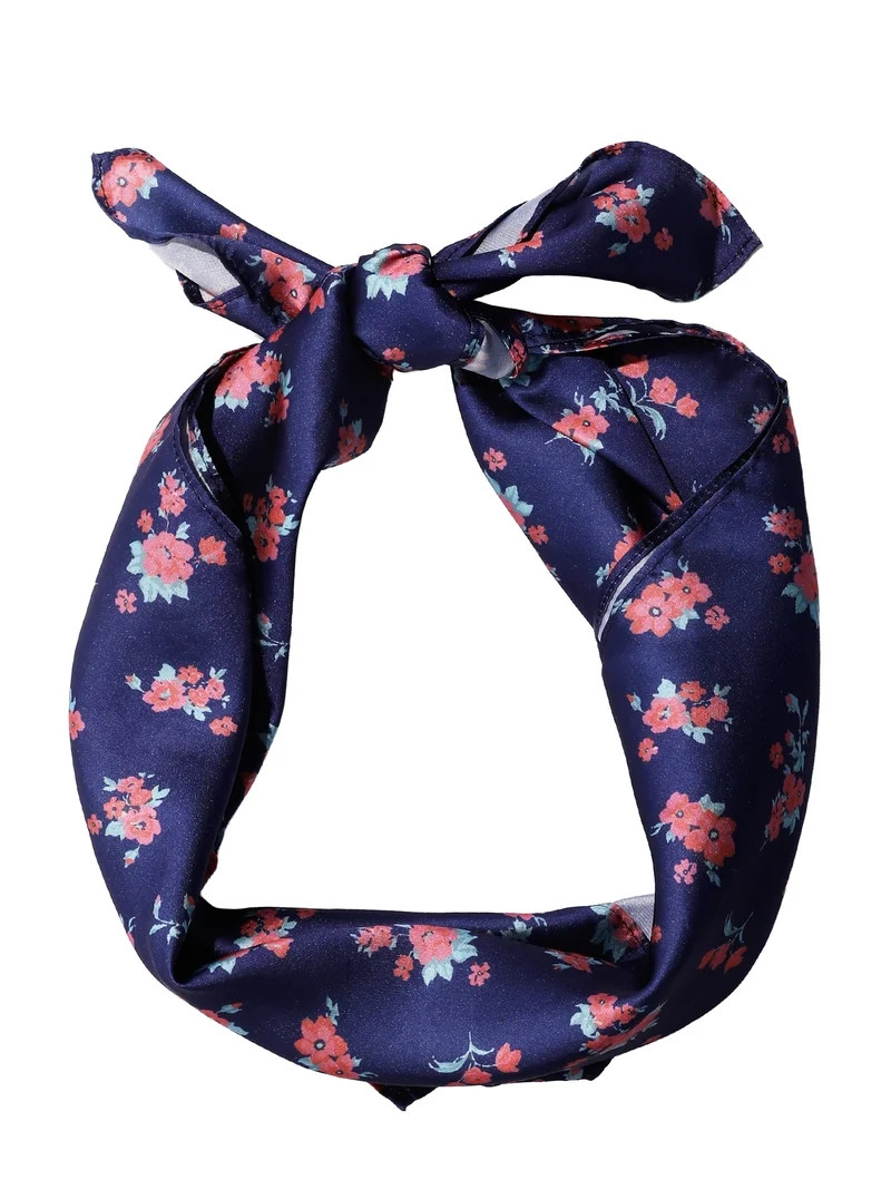 Celebrity Pink Women's Blue Hair Scarf - Fashion Accessory for Versatile Styling | Walmart (US)
