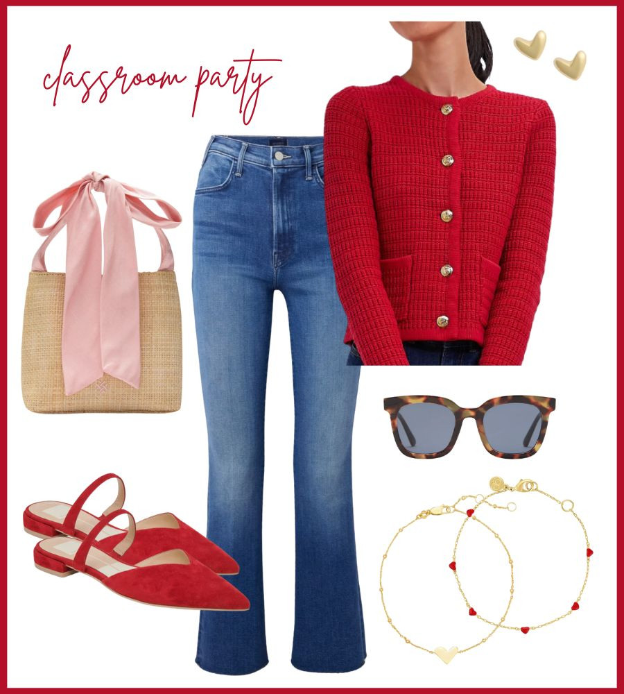 Valentine's Day outfit idea: Classroom Party. Valentine's Day outfit idea for women. Check out our Valentine's Day gift guides on DoSayGive.com! ❤️ 

 #LTKParties #LTKFindsUnder50 #LTKFindsUnder100