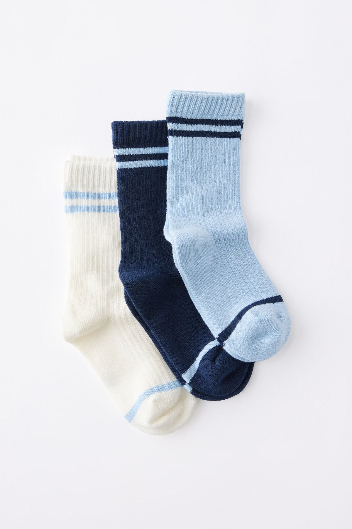Kids 3Pk Crew Socks | Cotton On (US)
