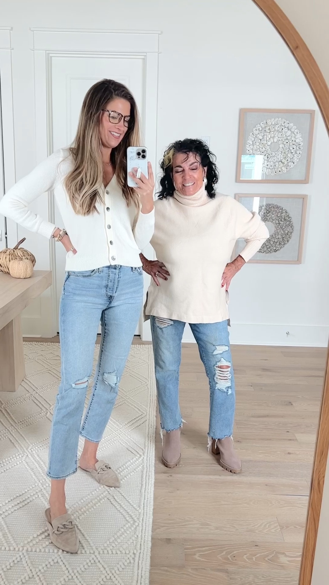 Amazon sweaters on sale!  Mine is so soft and only $34 today!   I’m in xs and Janey is in small. Jeans true to size. I’m in the 28” inseam for an ankle fit. 

#LTKunder50 #LTKsalealert #LTKshoecrush