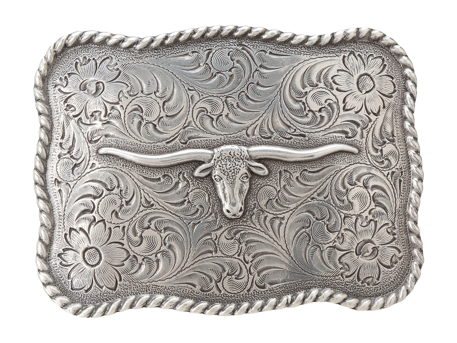 M&F Western Antiqued Longhorn Buckle | Zappos