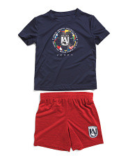 Toddler Boys 2pc Tech Tee And Soccer Shorts Set | Marshalls