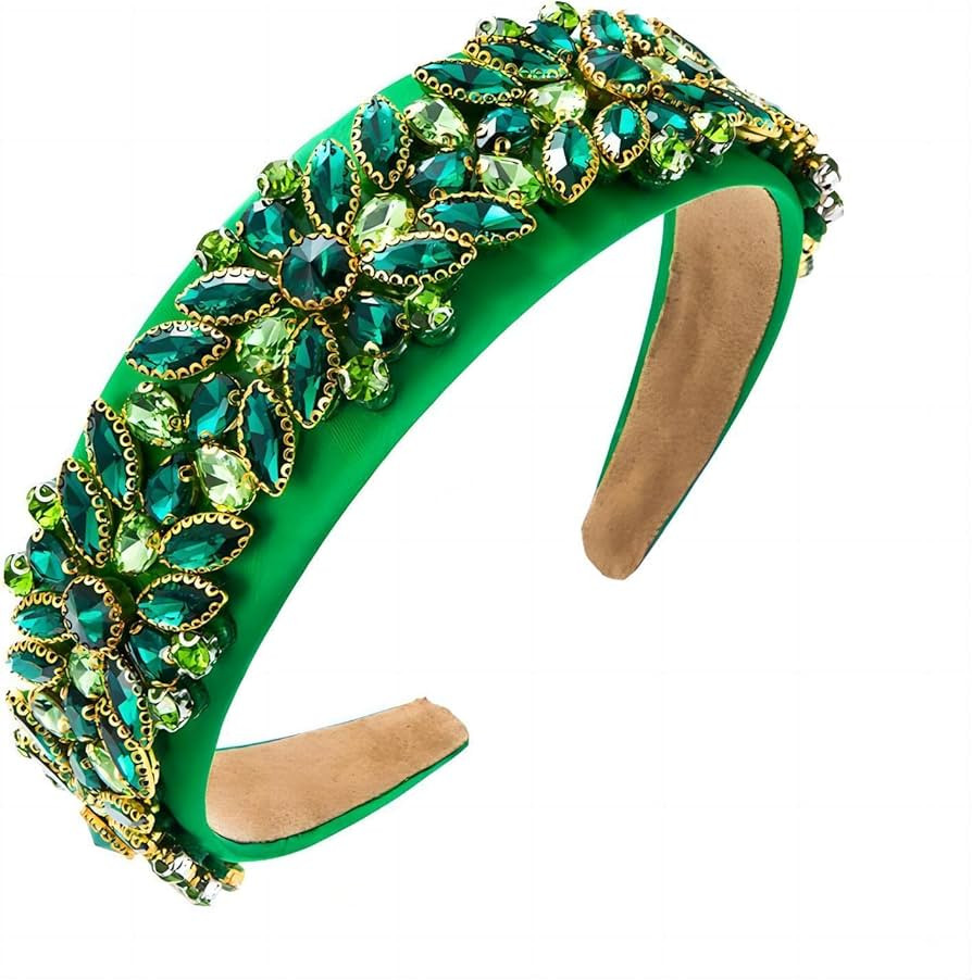 Fashion Women's Headband, Women Headband Gorgeous Retro Crystal Rhinestone Girl's Headband, Acces... | Amazon (US)