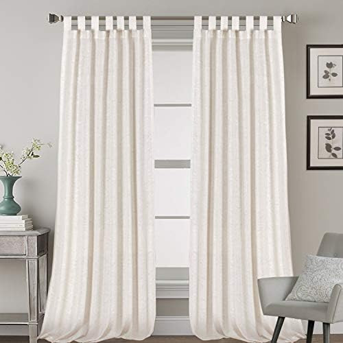 2 Pack Ultra Luxurious High Woven Linen Elegant Curtain Panels Light Reducing Privacy Panels Drap... | Amazon (US)
