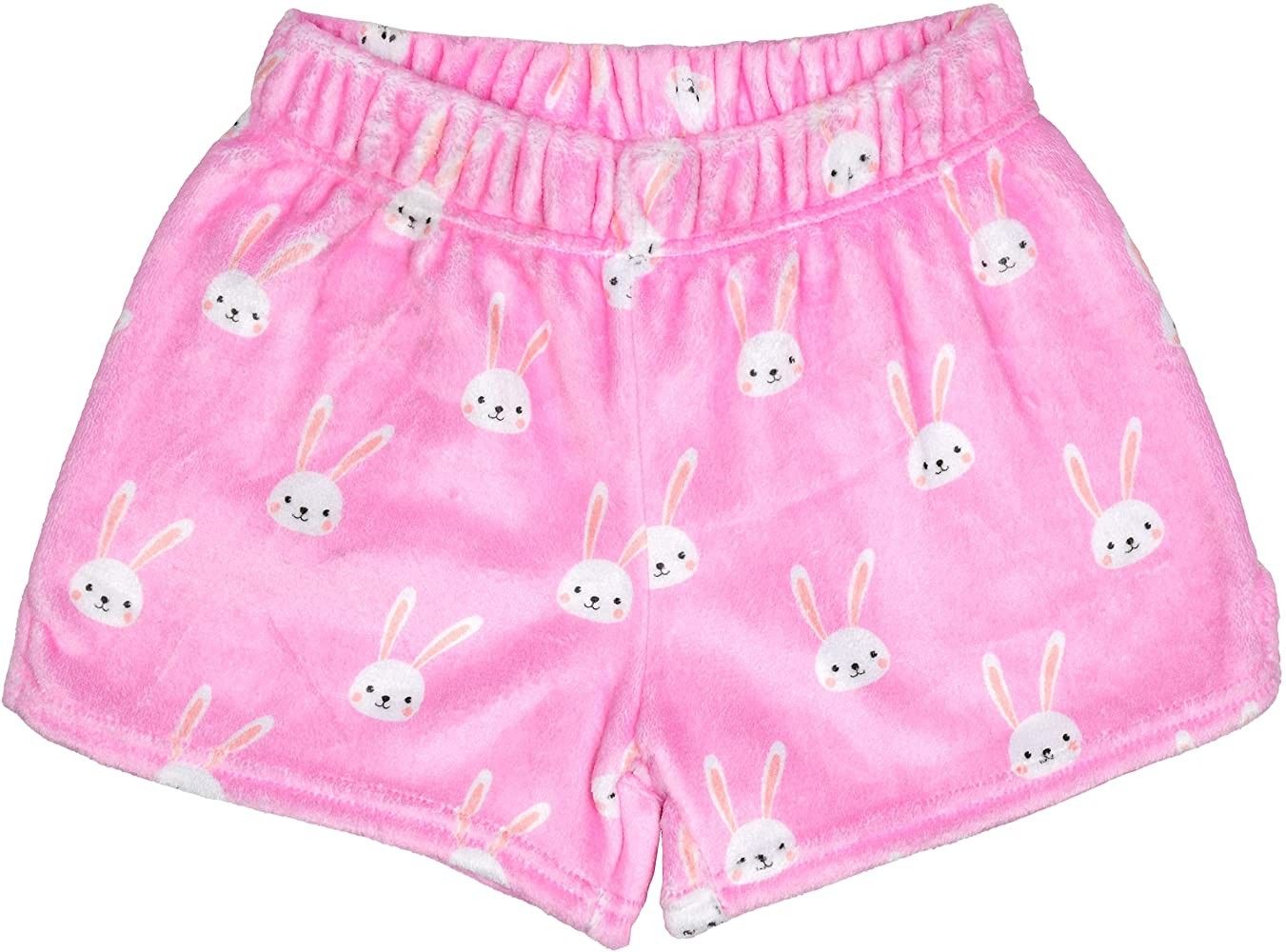 iscream Big Girls Silky Soft Plush Fleece Shorts - Kawaii Besties Collection | Amazon (US)