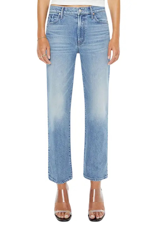 MOTHER The Kick It High Waist Straight Leg Jeans in Birds Gone Wild at Nordstrom, Size 26 | Nordstrom
