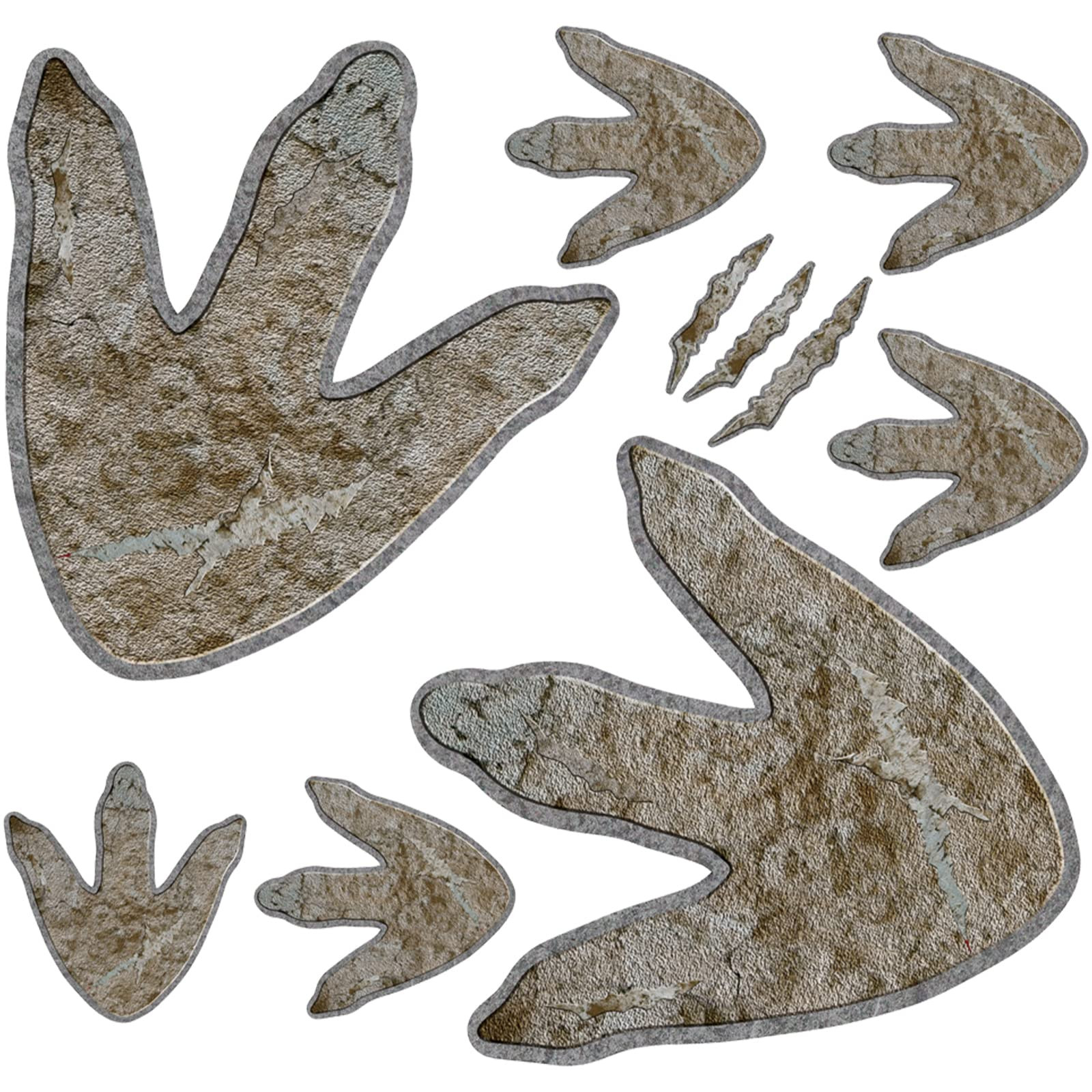 64 Pieces Dinosaur Footprints Floor Decals Decor Peel and Stick Dinosaur Tracks Wall Decals Vinyl... | Amazon (US)