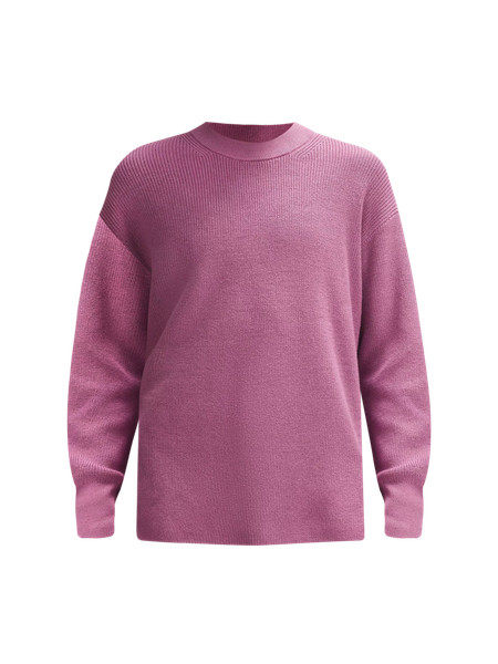 Merino Wool-Blend Ribbed Crewneck Sweater | Women's Hoodies & Sweatshirts | lululemon | Lululemon (US)