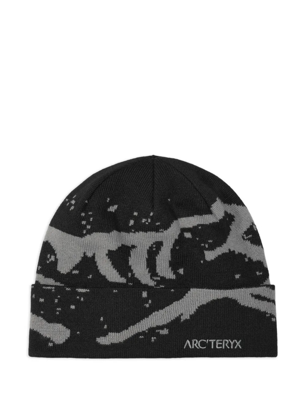 Arc'teryx Grotto graphic-pattern beanie - Black | Farfetch Global