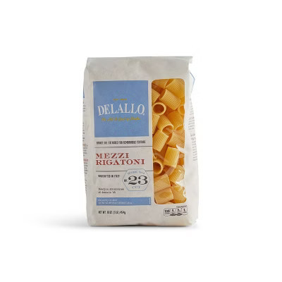 DeLallo Mezzi Rigatoni Pasta, 16 oz Bag, (7 Pack) | Target