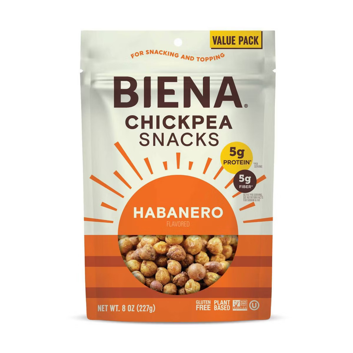Biena Chickpea Snacks Habanero - 8oz | Target