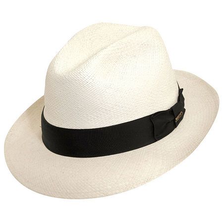 Scala Snap Brim Panama Hat, Large , White | JCPenney