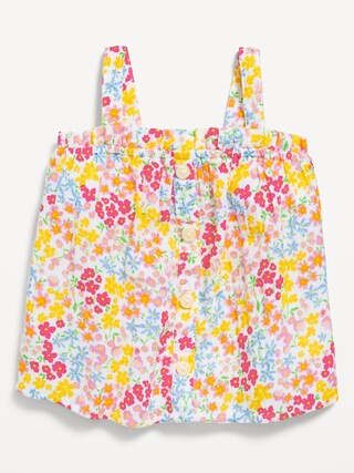 Sleeveless Button-Front Top for Toddler Girls | Old Navy (CA)