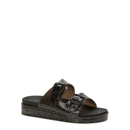 Wonder Nation Little and Big Girls Jelly Two Buckle Sandals Sizes 13-5 | Walmart (US)