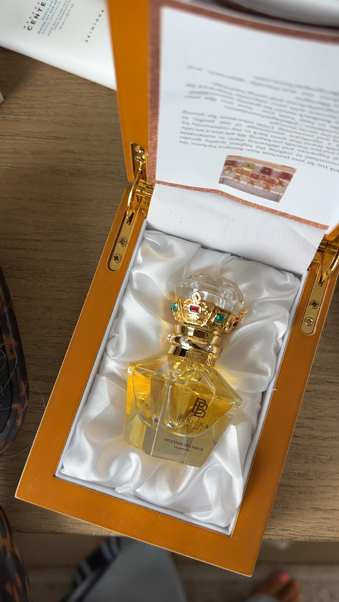 Splendor Grandeur, a citrus woody fragrance that fuses the vibrancy of citrus with the warmth of woods. This modern, luminous scent unfolds in layers of elegance, capturing the essence of splendor and grandeur.

The Opening:
The journey begins with a radiant burst of Neroli and Orange Oil LMR Sustainable, infusing the fragrance with zesty freshness and invigorating brightness. This vibrant introduction energizes the senses and sets a luminous, uplifting tone.

The Heart:
At its core, a refined bouquet of Orange Flower Water Absolute Tunisia LMR and Jasmin Absolute Sambac LMR emerges, intertwined with the sensuality of Musk. This harmonious floral-musky accord conveys sophistication, elegance, and understated opulence.

The Base:
The fragrance settles into a captivating foundation of Cedarwood, Amber Xtreme, and Musk, evoking the depth and warmth of traditional incense with a contemporary twist. The woody-resinous base adds mystery, allure, and an enduring signature that lingers gracefully.

The Essence:
Splendor Grandeur celebrates luminous modernity, where citrus brightness meets floral elegance and woody sophistication. It is a fragrance that elevates every moment, leaving a radiant, unforgettable impression. 

#LTKBeauty #LTKgrwm #LTKselfcare