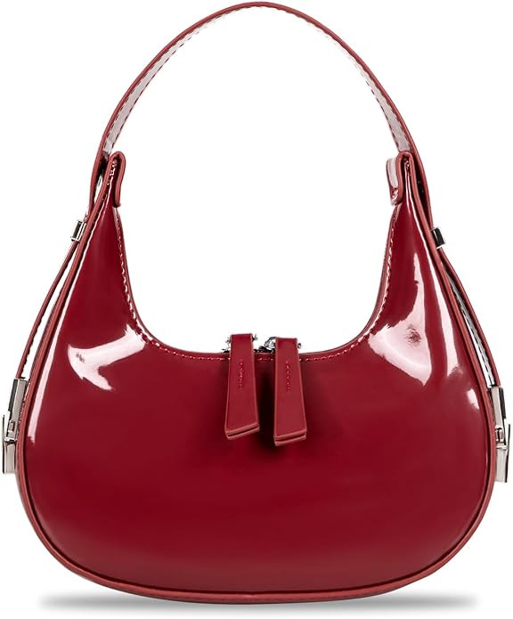 Women's Crescent Shoulder Bags Fashion Y2k 90s Hobo Crescent Handbags,Underarm Shoulder Purse Bag... | Amazon (US)