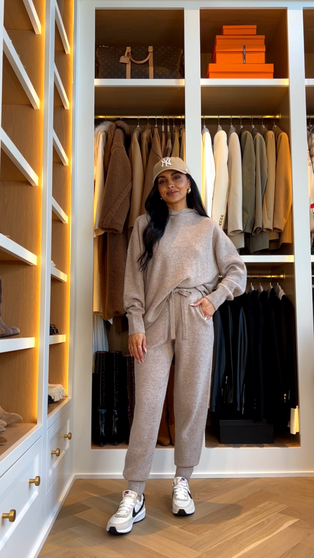 Winter travel outfit 
Nordstrom cashmere set - perfect for gifting this holiday season
Faux fur coat
Nike sneakers on sale 

#LTKSaleAlert #LTKSeasonal #LTKTravel