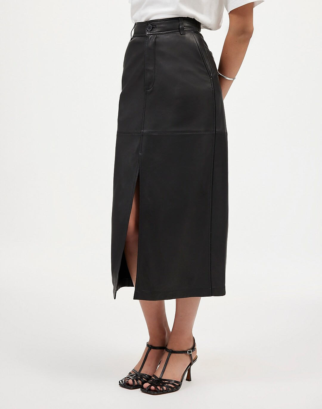 Leather Midi Skirt | Madewell