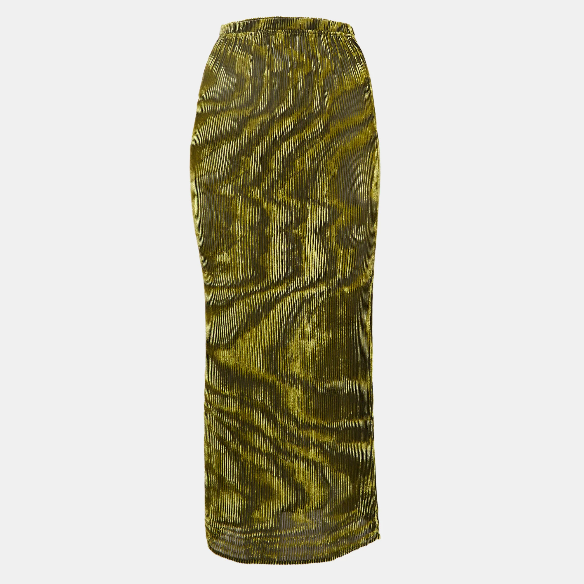 Ronny Kobo Green/black Devore Midi Jay Skirt | Shop Simon