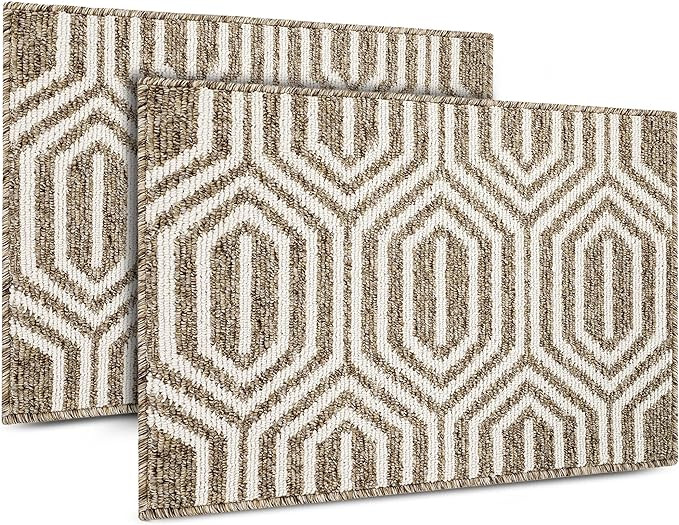 Emerson 2-Pack Indoor Doormats, 32" x 20" – Low Profile Front Door Mats – Welcome Outdoor Ent... | Amazon (US)
