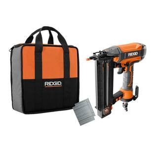 Pneumatic 18-Gauge 2-1/8 in. Brad Nailer with CLEAN DRIVE Technology, Tool Bag, and Sample Nails | The Home Depot