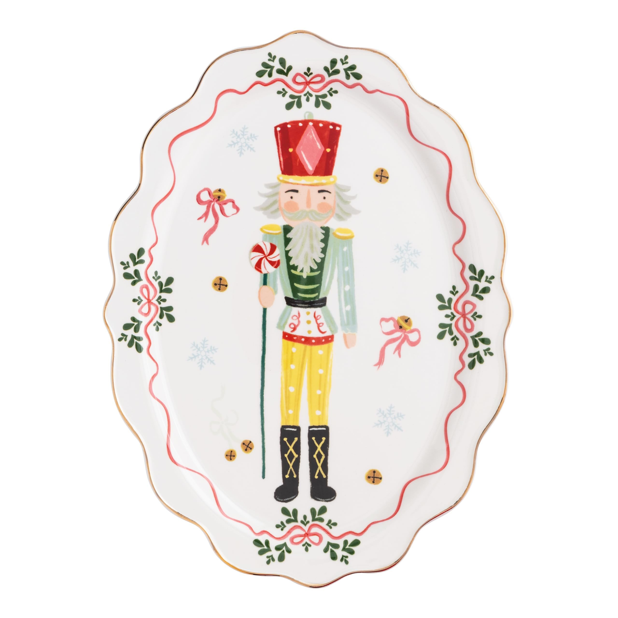 Mud Pie Christmas Nutcracker Small Platter | Amazon (US)