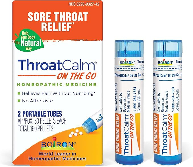 Boiron ThroatCalm On The Go for Pain Relief from Red, Dry, Scratchy, Sore Throats and Hoarseness ... | Amazon (US)