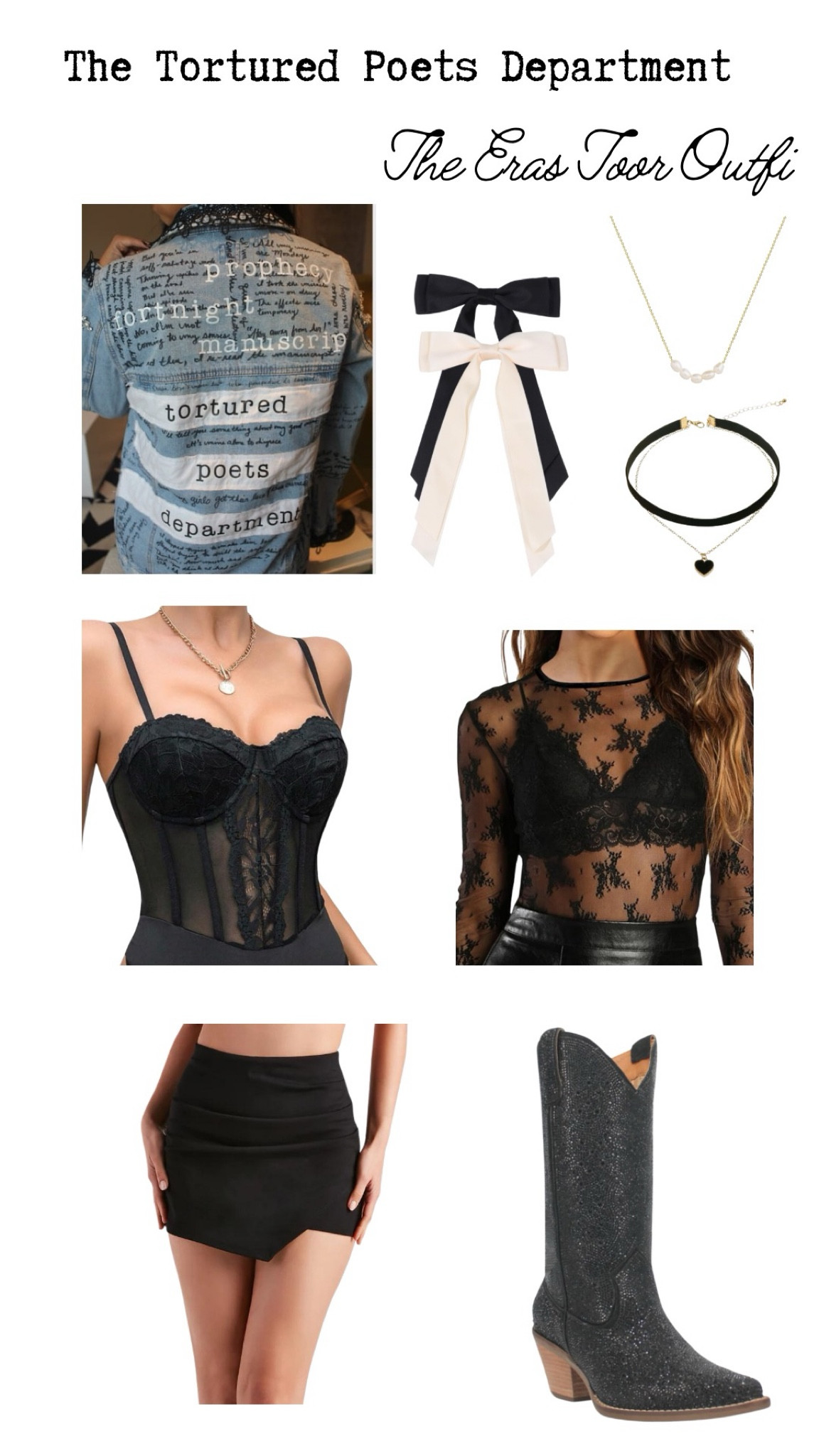 The Tortured Poets Department Oufit 

The Eras Tour. Taylor Swift. Concert Outfit 