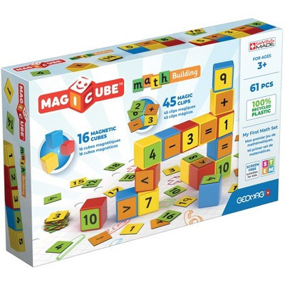 Geomag Magicube Math Building Set, Recycled, 61 Pieces | Target