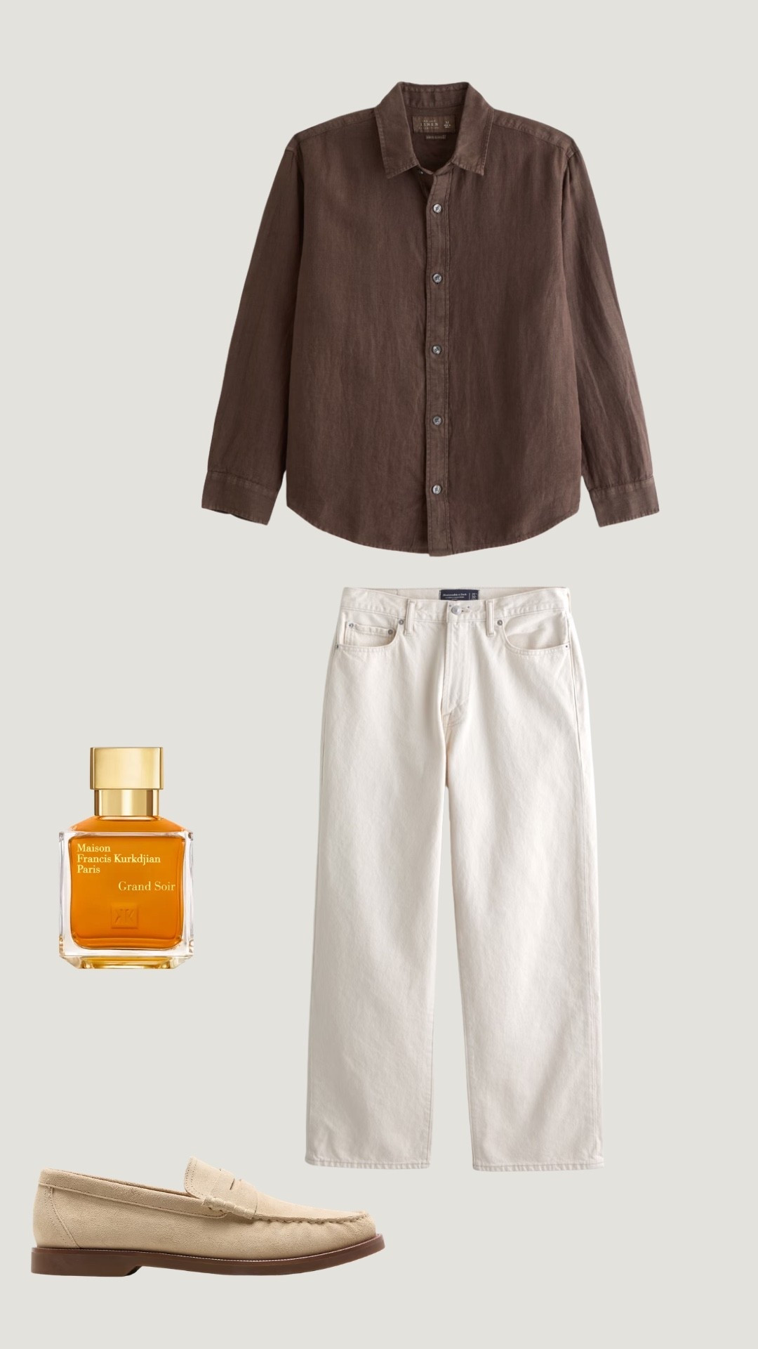 Brown linen, cream denim, loafers, and a signature scent = effortless summer style.
This is the type of outfit that looks expensive without trying too hard.

#mensfashion #oldmoneystyle #summerstyle #menswear #linenstyle #loafers #smartcasual #elevatedstyle #minimalmenswear #mensoutfitinspo #creamjeans #summerfits #fragrance #quietluxury #LTKmens

#LTKgrwm #LTKootd #LTKfitnessgoals