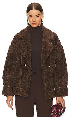 LAMARQUE Badu Jacket in Brown from Revolve.com | Revolve Clothing (Global)