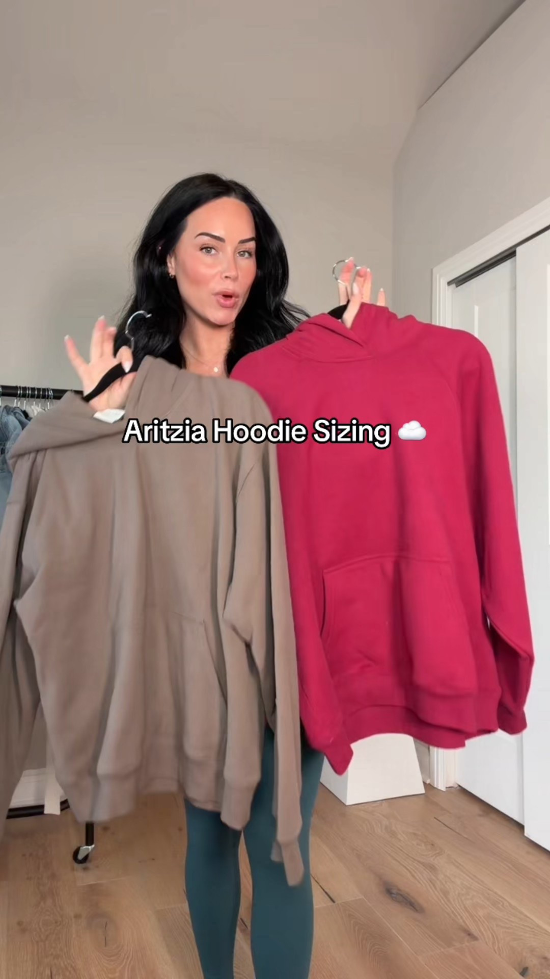 Comparing these Aritzia hoodies because the fits are a little different! I just wanted to show how each one looks on so you can pick the correct size/style you  want. 🤍

My sizing 5’7, 145lbs, 32dd
@Aritzia 

#LTKootd #LTKU #LTKgrwm