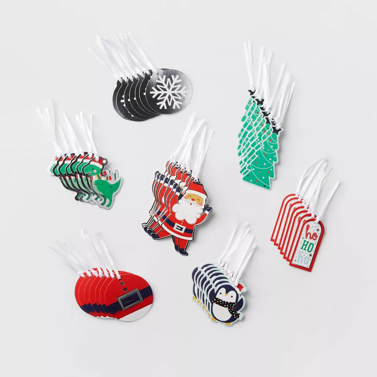 50ct Paint Can Christmas Gift Tag Santa/Penguin/Dinosaur - Wondershop™ | Target