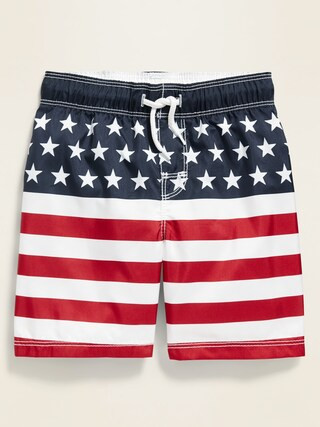 Americana-Print Swim Trunks for Toddler Boys | Old Navy (US)
