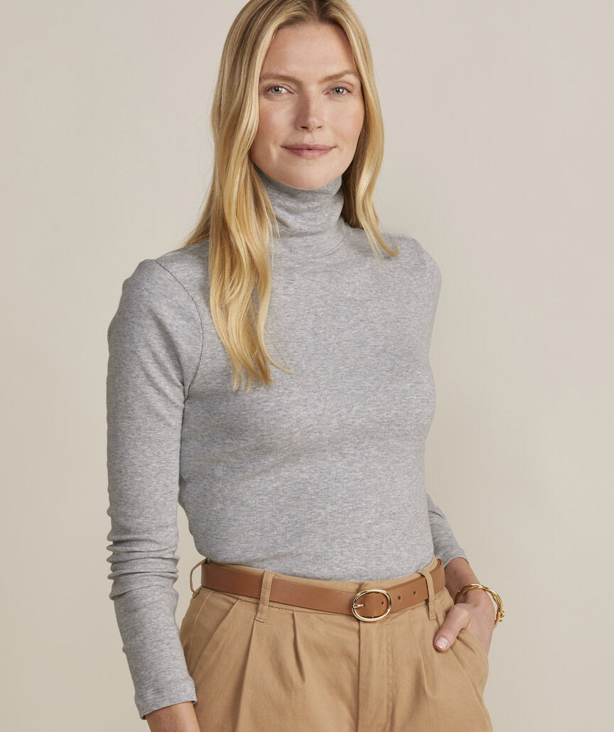 Heritage Ribbed Turtleneck | vineyard vines